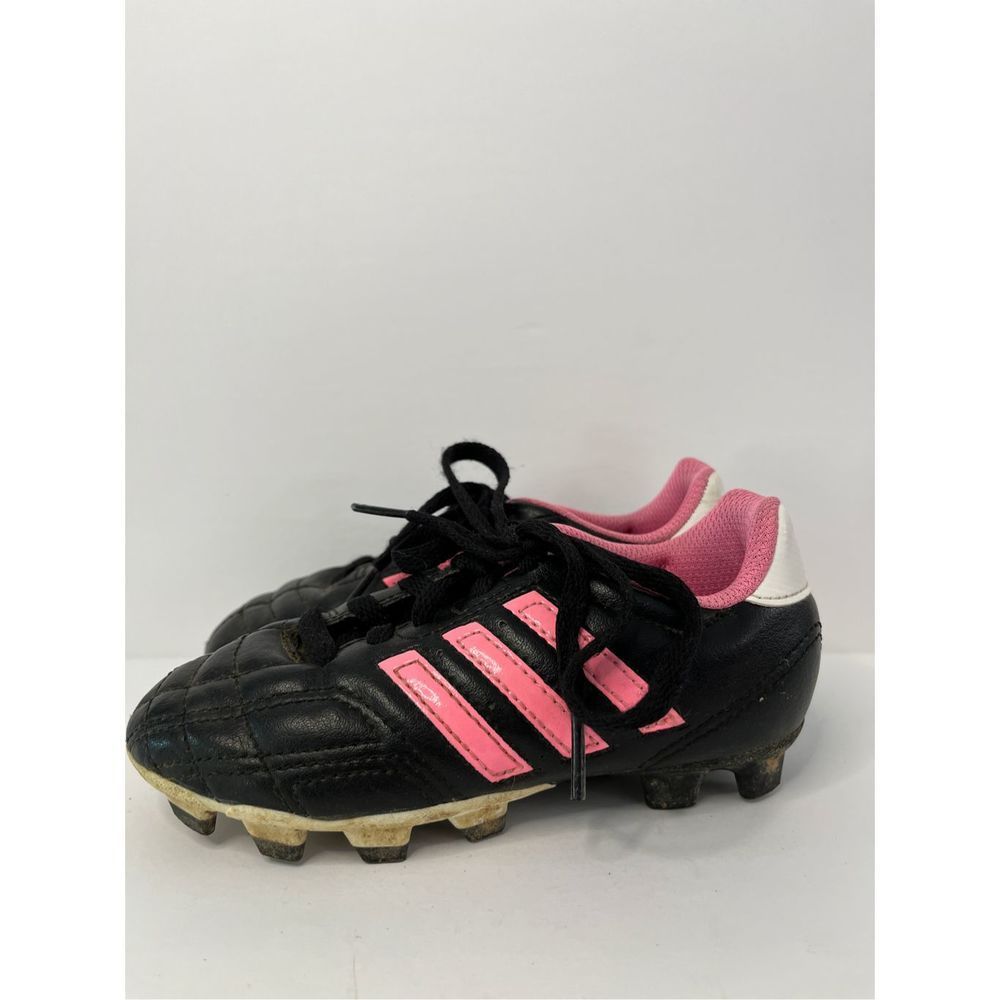 Adidas Girls Soccer Cleats Size 10 Black Pink - Picture 2 of 5